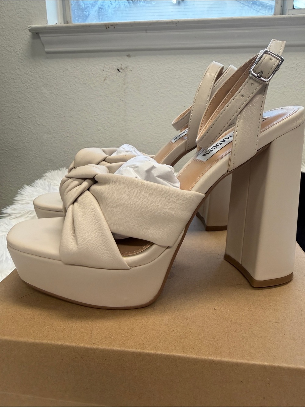 Steve Madden LALA Bone Heels